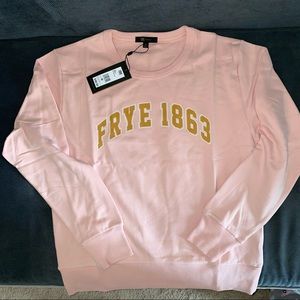 Frye Small 1863 Pink Crew Sweatshirt Sweater
